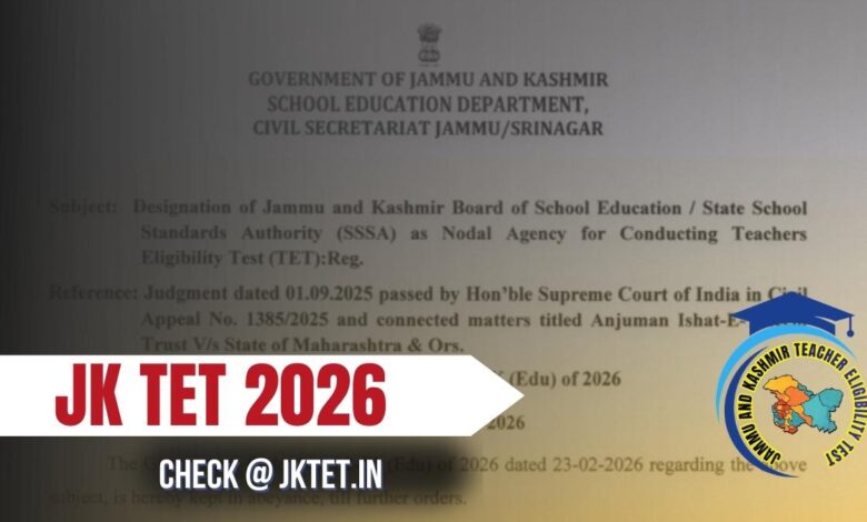 JK TET 2026